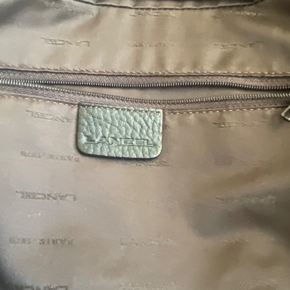 •❤️SOLD❤️Lancel Paris Black Pebbled Leather Zip Crossbody Shoulder Bag, NWOT - Picture 11 of 14